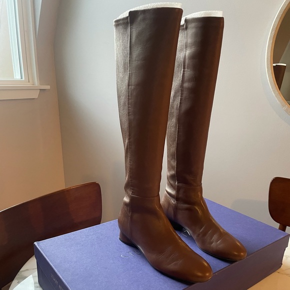 Rare Leather Stuart Weitzman Eloise 30 Leather Boot - 7 - Picture 1 of 4